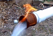 bubbling water methane causes